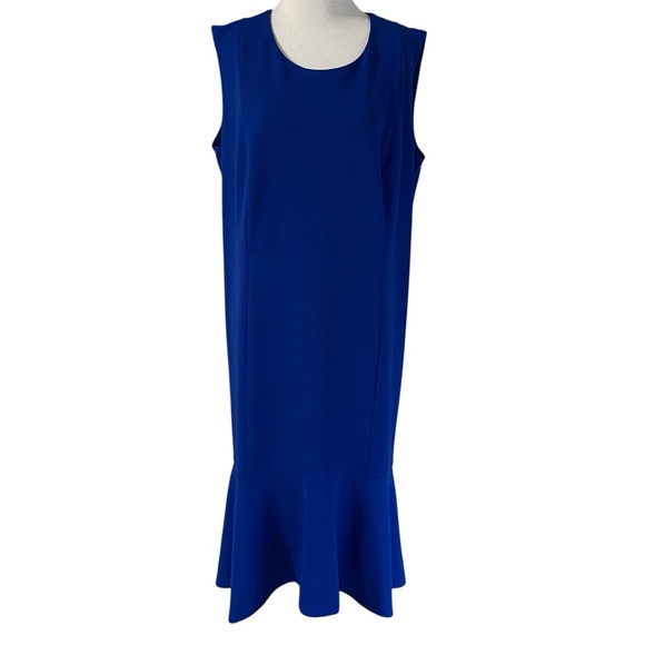 Enfocus Studio Dresses & Skirts - Enfocus Studio Royal Blue Sleeveless Flounce Hem Dress